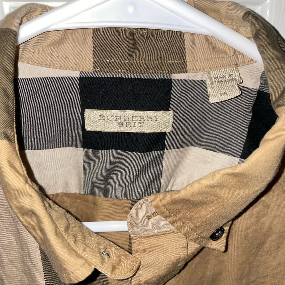 Burberry Multicolor Check Dress Shirt - Picture 3 of 5